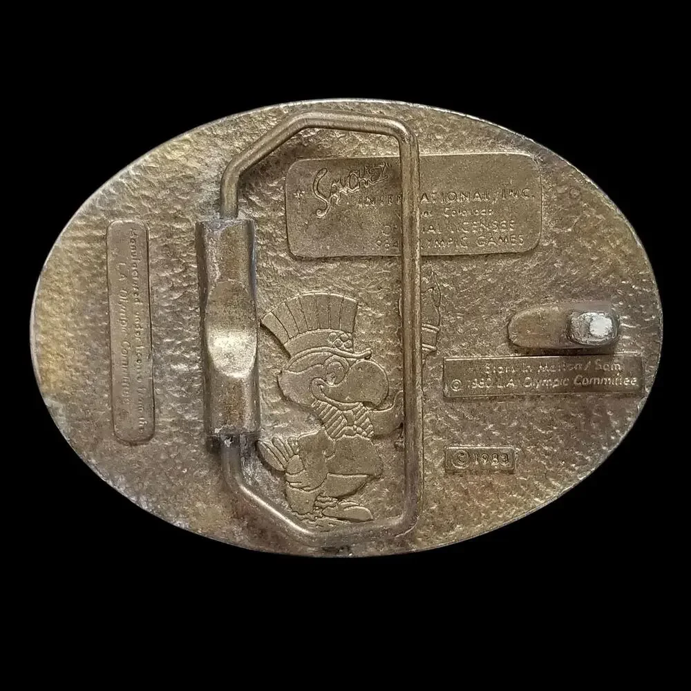 Vintage Belt Buckle Games Of The‎ XXIIIrd Olympiad Los Angeles 1984 By Sanchez